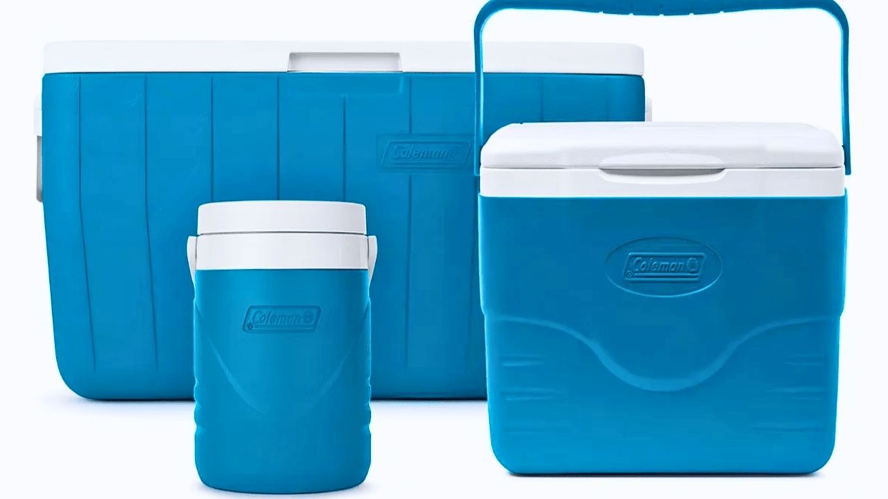 Combo de hieleras Coleman en Soriana: 3 piezas azul con 50% de descuento por $665