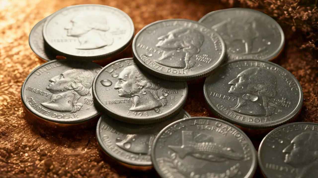 Las 13 monedas de 25 centavos más valiosas que aún circulan en Estados Unidos